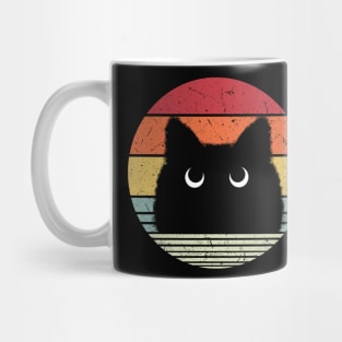 Black Cat Vintage Mug